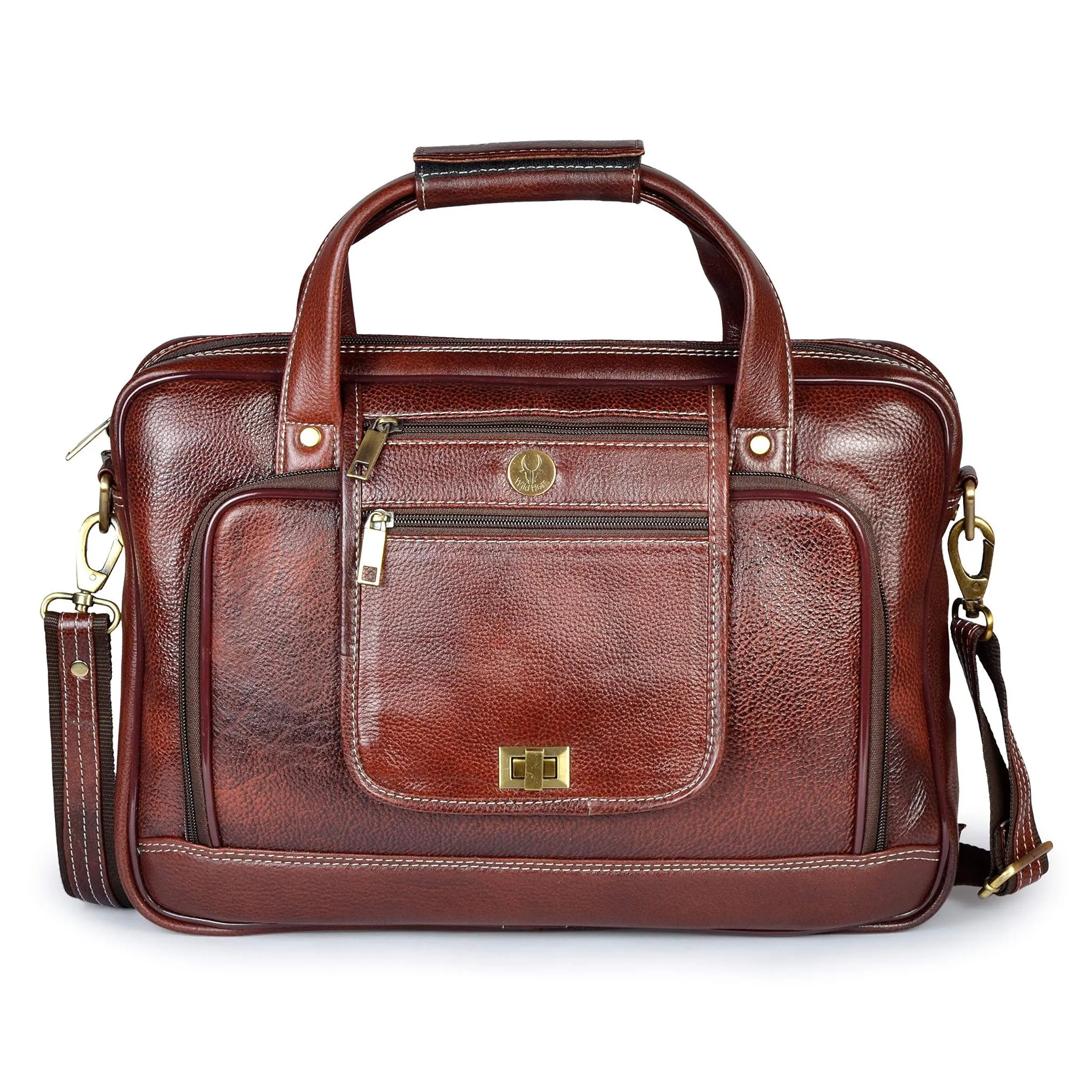 UTAH Leather Laptop Messenger Bag for Men