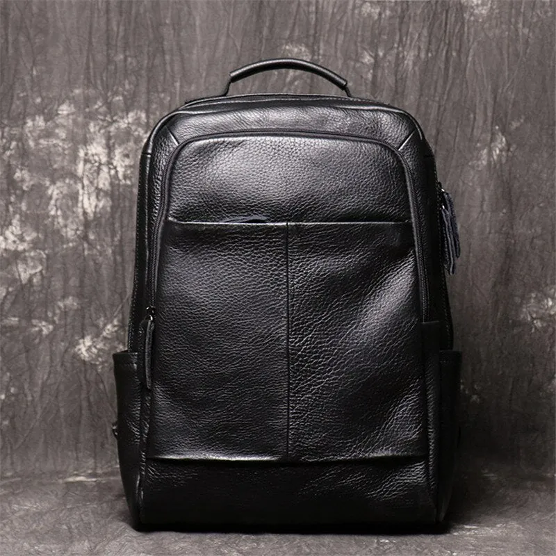 Vintage Genuine Leather Men's Backpack