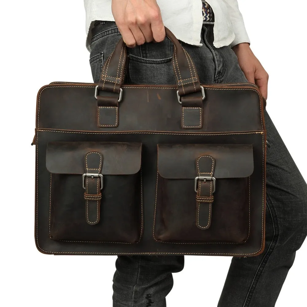 West Louis™ Business Leather Travel Bag