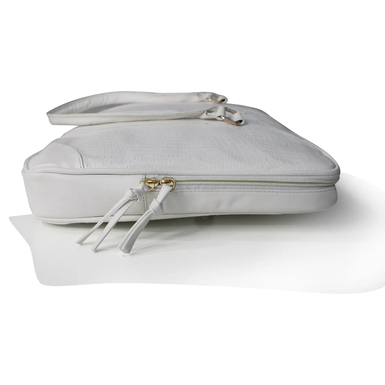 White Vegan Leather Album Bag