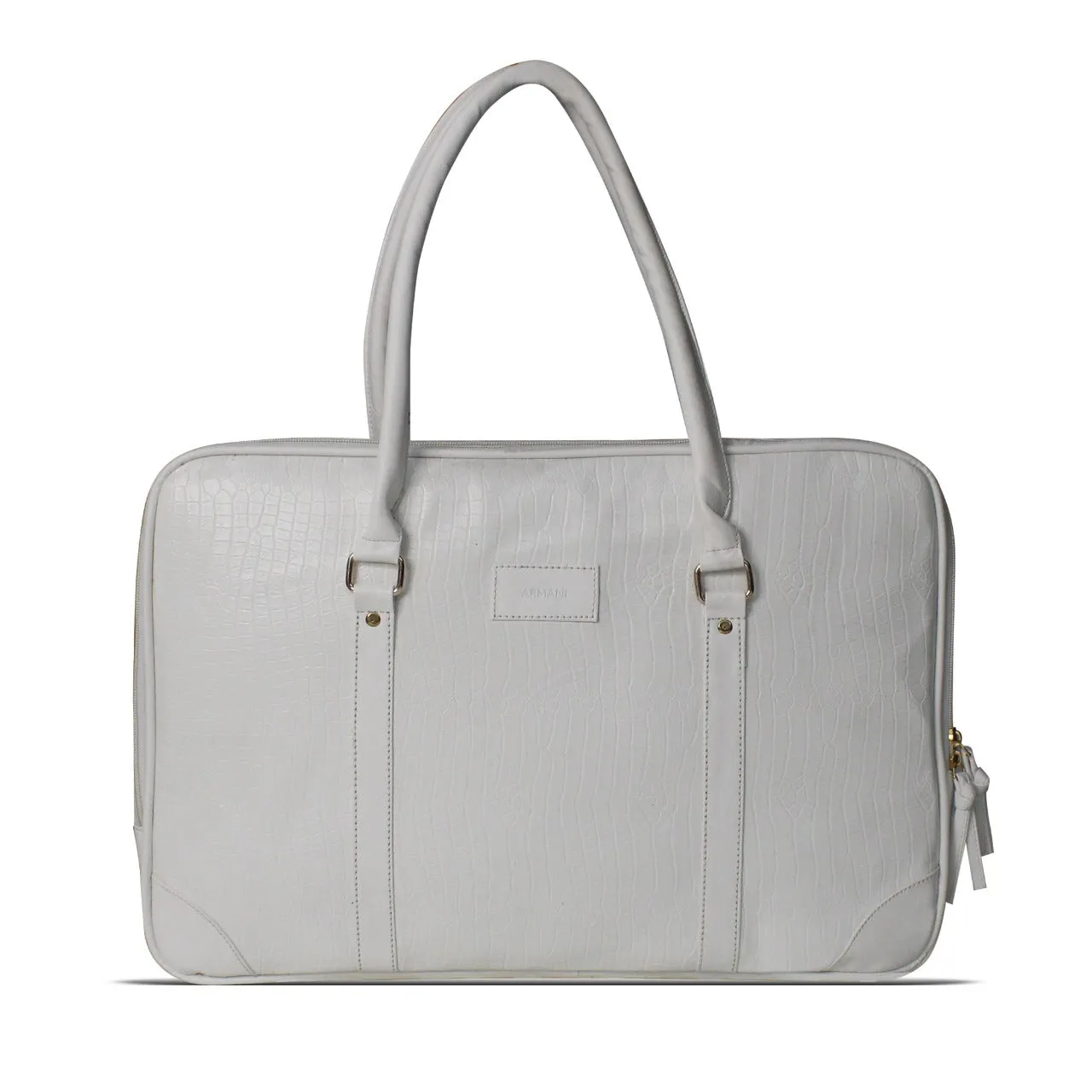 White Vegan Leather Album Bag