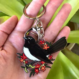 Willie Wagtail Keychain