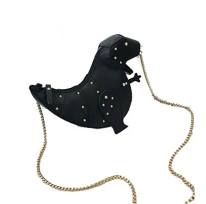 Women Dinosaur Shape Chain Shoulder Bags