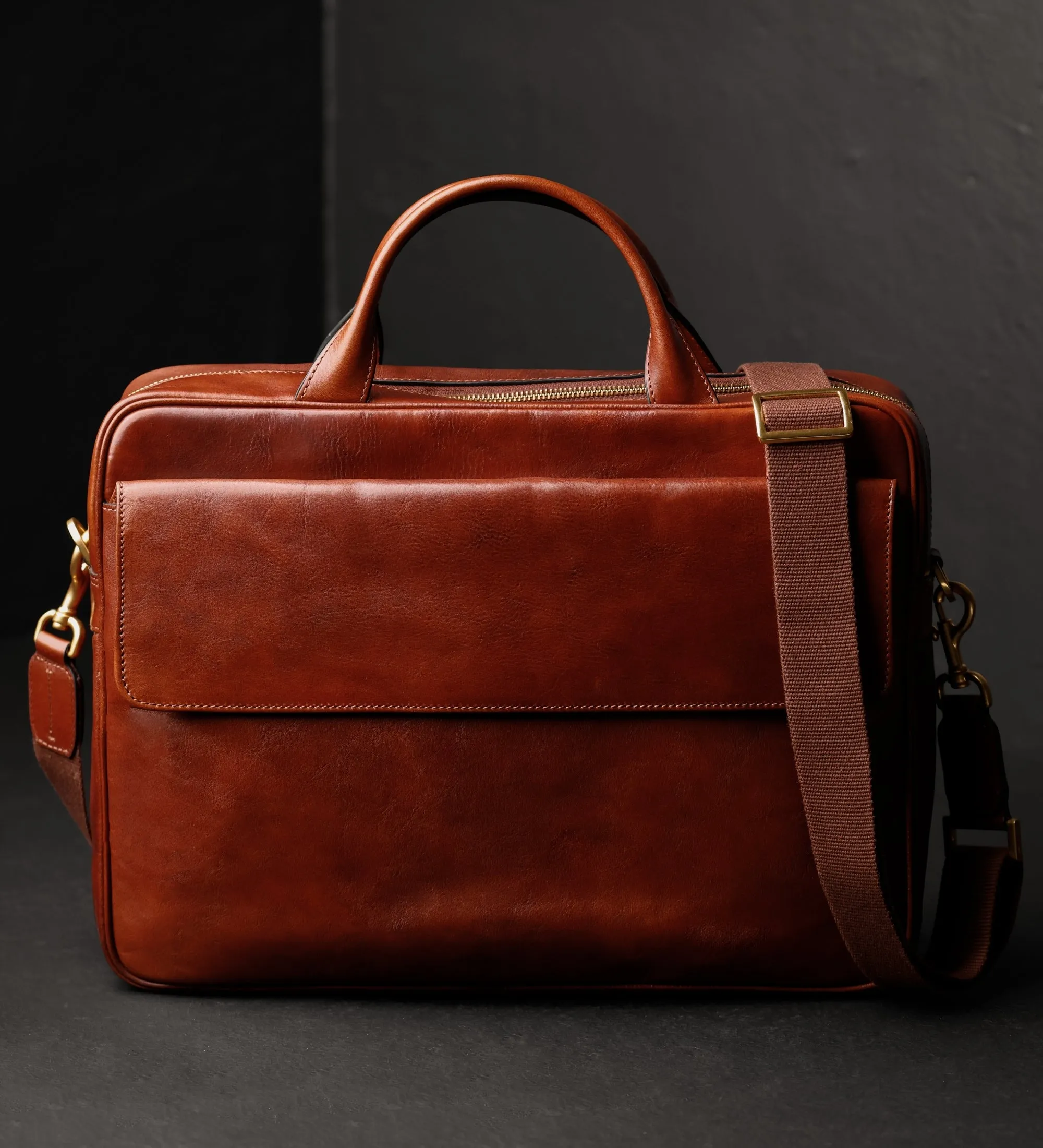 Womens Leather Briefcase Laptop Bag - The Sheltering Sky