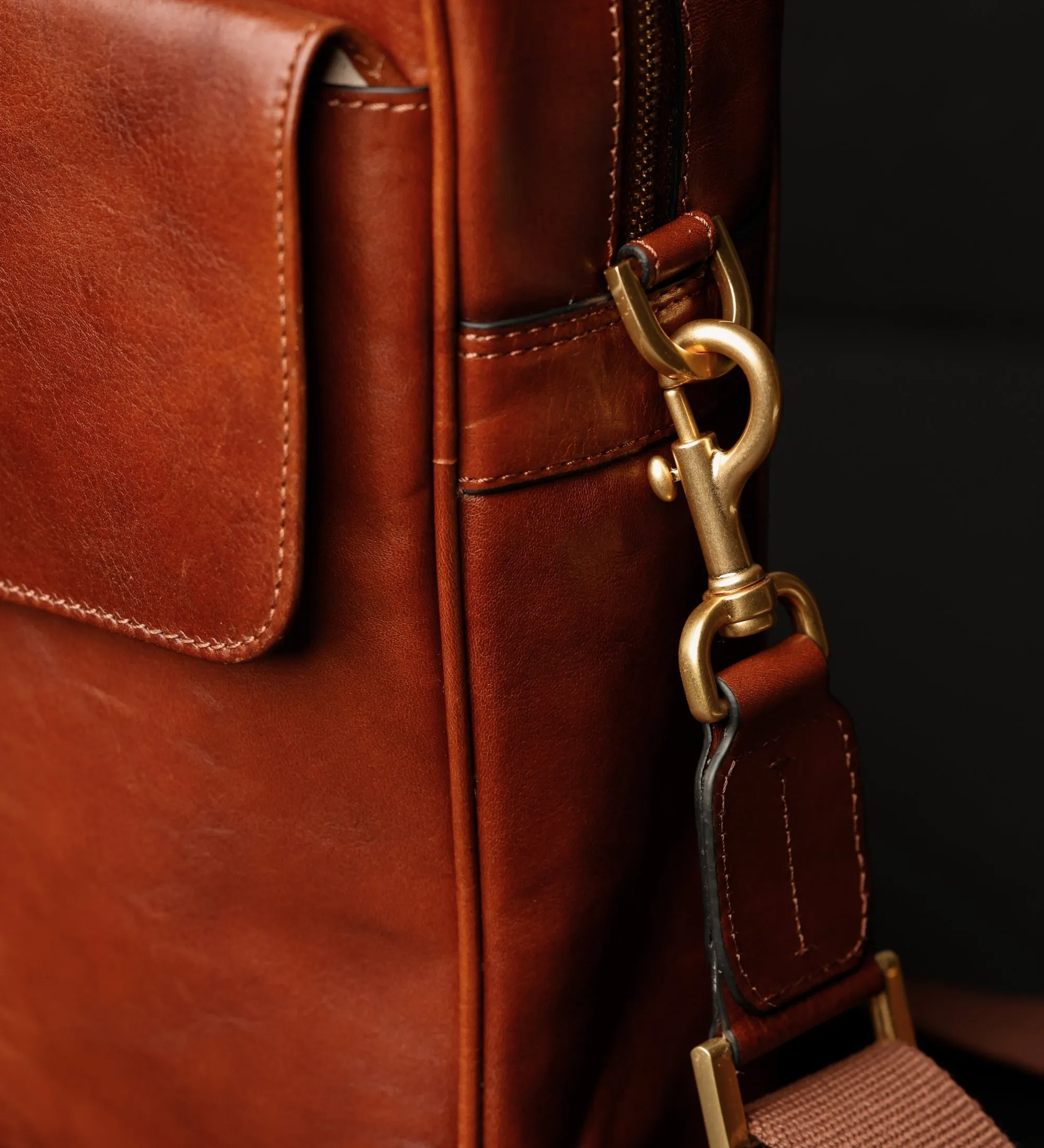 Womens Leather Briefcase Laptop Bag - The Sheltering Sky