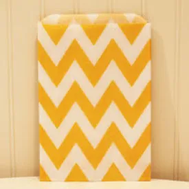 Yellow Chevron Treat Bags (24/pkg)